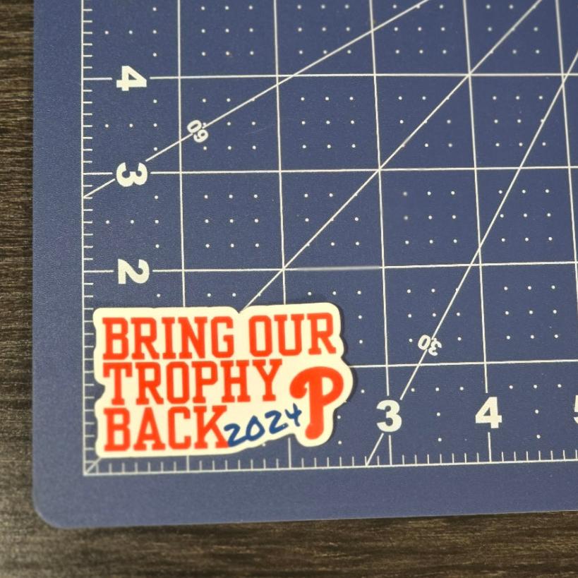 2024 Phillie.s October Post Season Waterproof Sticker for Laptops, Water Bottles, Phones, Tablets, and More