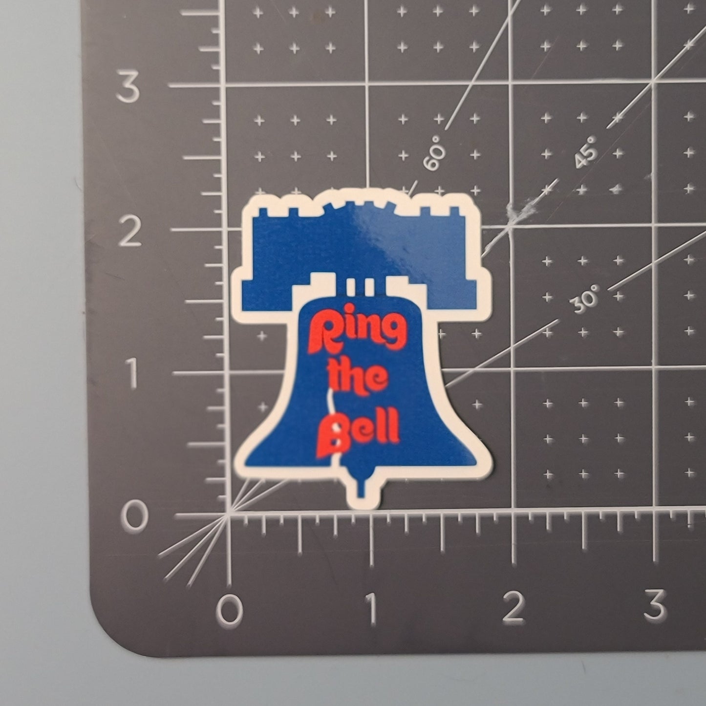Ring the Bell Phillies Waterproof Sticker for Laptops, Water Bottles, Phones, Tablets, and More
