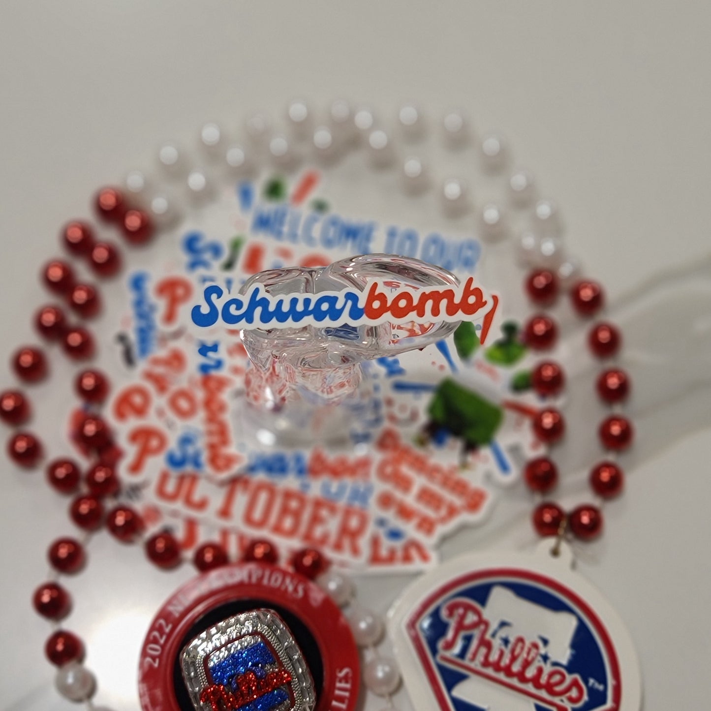 Schwarbomb Phillie.s Waterproof Sticker for Laptops, Water Bottles, Phones, Tablets, and More