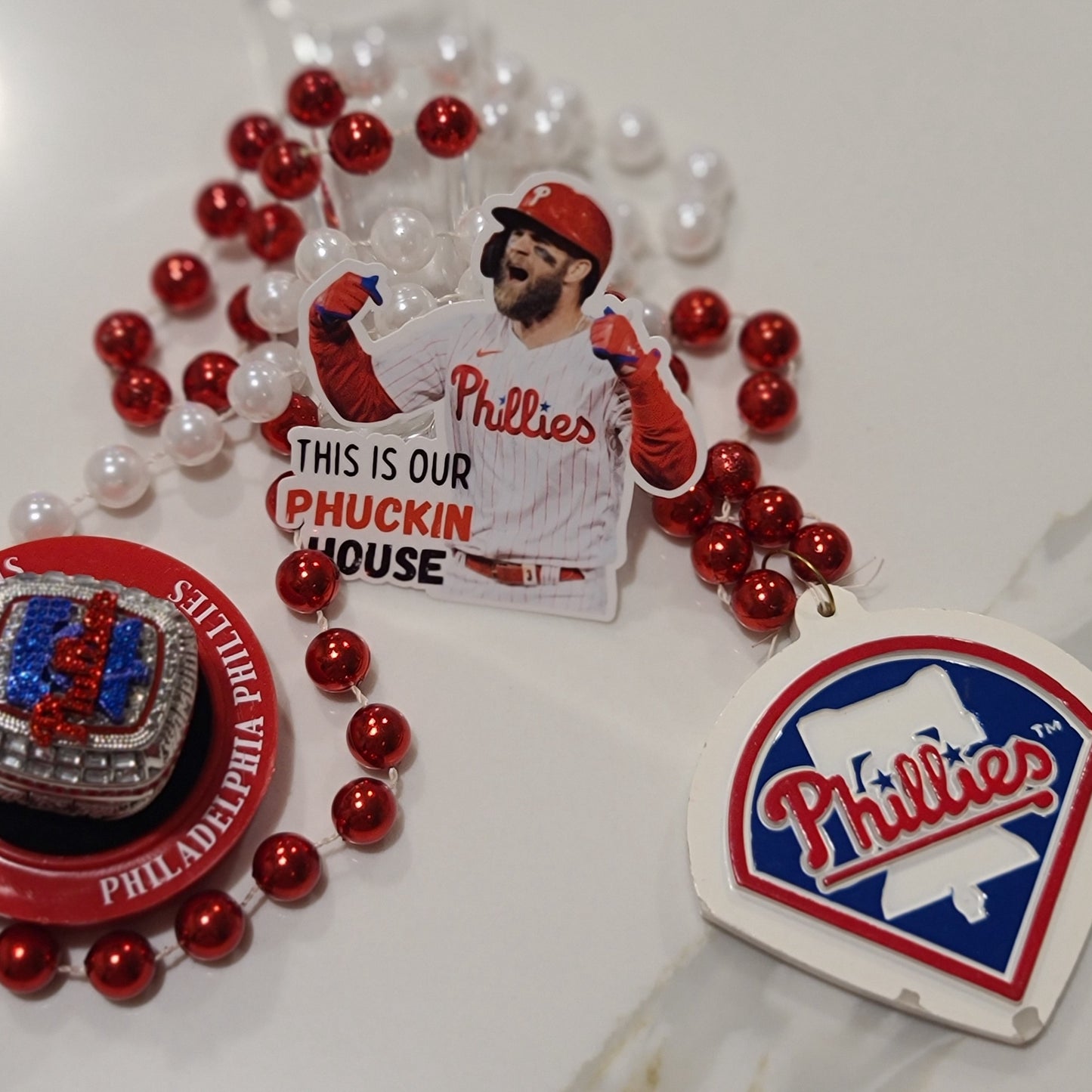 Bryce Harper This in My(Our) Phckin House Waterproof Sticker for Laptops, Water Bottles, Phones, Tablets, and More