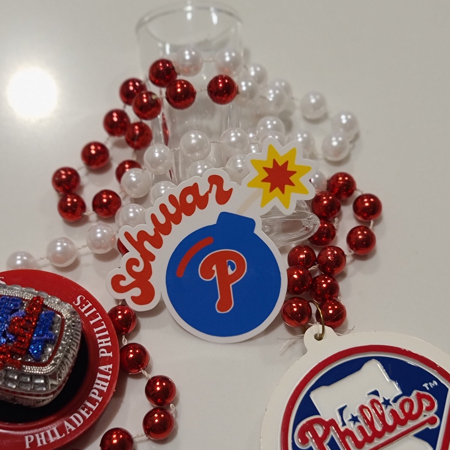 Schwarbomb Phillie.s Waterproof Sticker for Laptops, Water Bottles, Phones, Tablets, and More