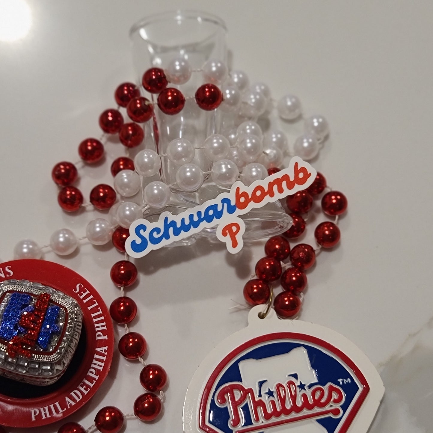 Schwarbomb Phillie.s Waterproof Sticker for Laptops, Water Bottles, Phones, Tablets, and More