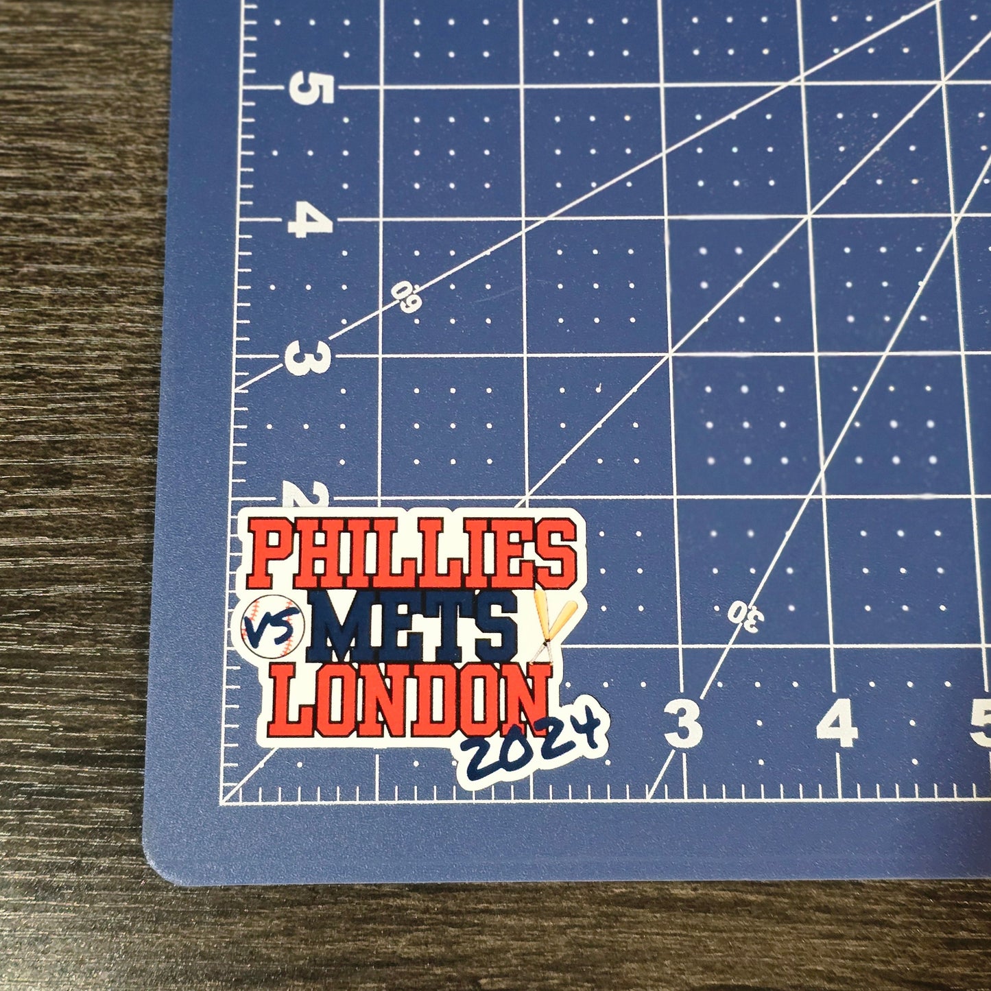 Phillies London Series Waterproof Sticker for Laptops, Water Bottles, Phones, Tablets, and More