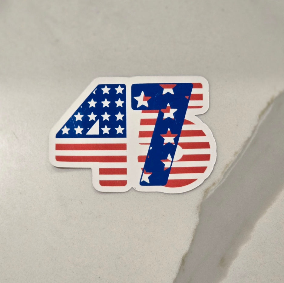 Trump 45/47th President Waterproof Sticker for Laptops, Water Bottles, Phones, Tablets, and More