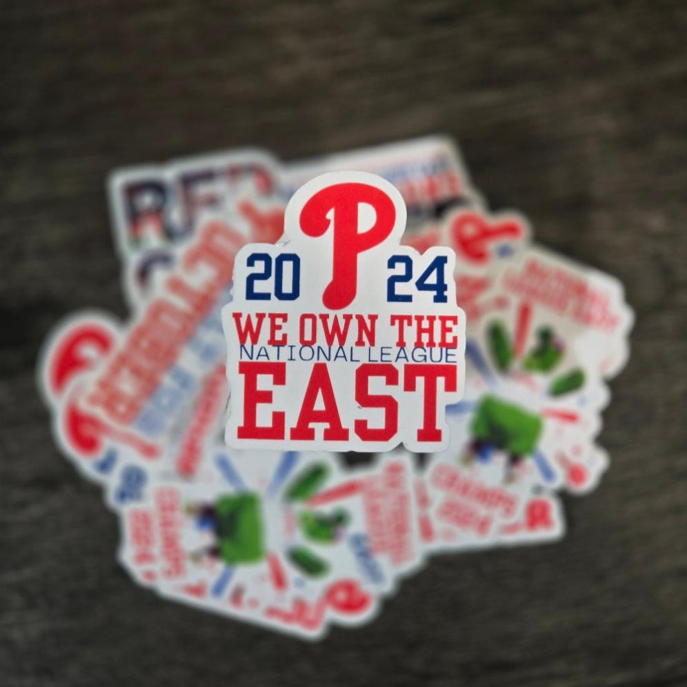 2024 P.hillies We Own the East Waterproof Sticker for Laptops, Water Bottles, Phones, Tablets, and More