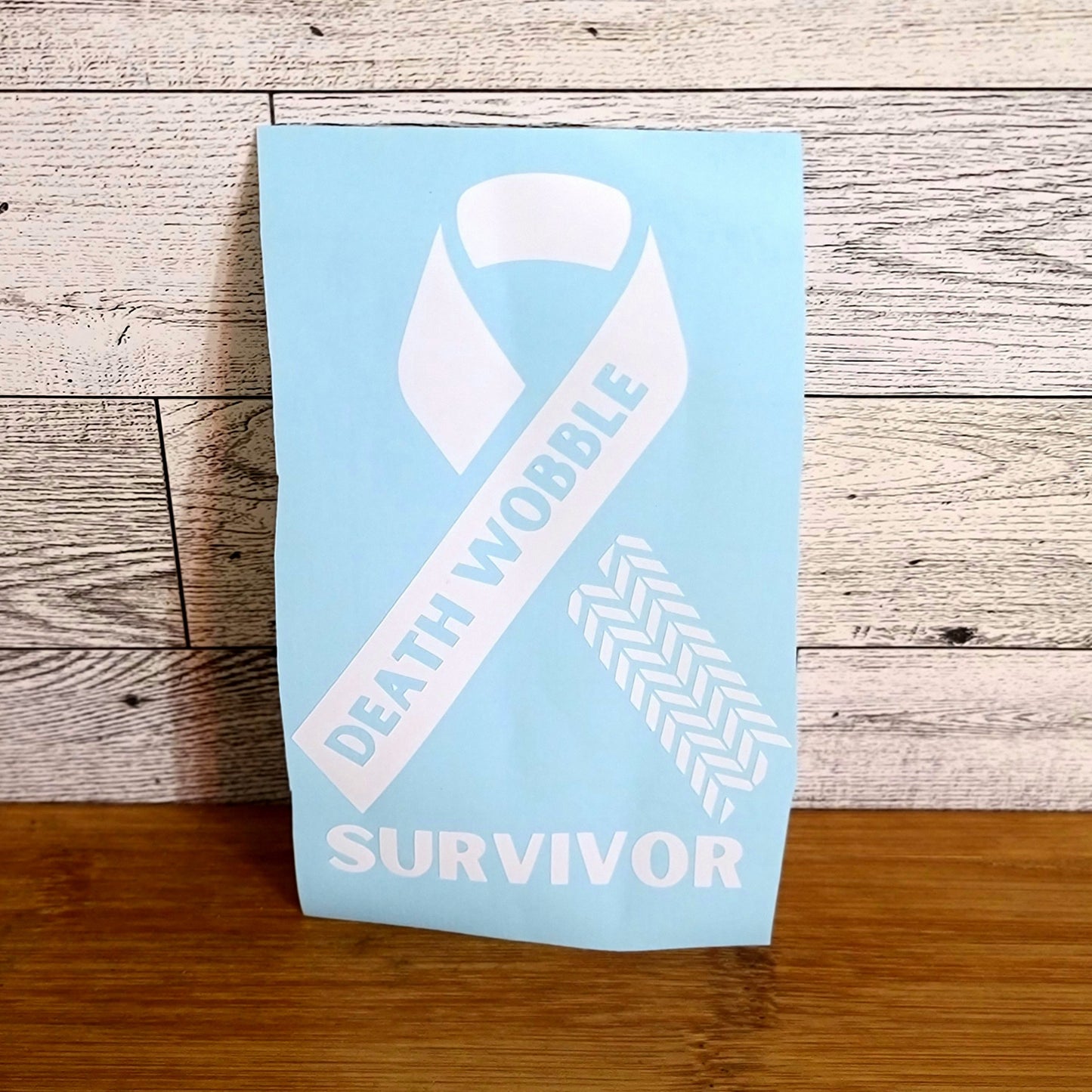 Death Wobble Survivor Decal for JPs, 4x4s, Trucks, or Cars