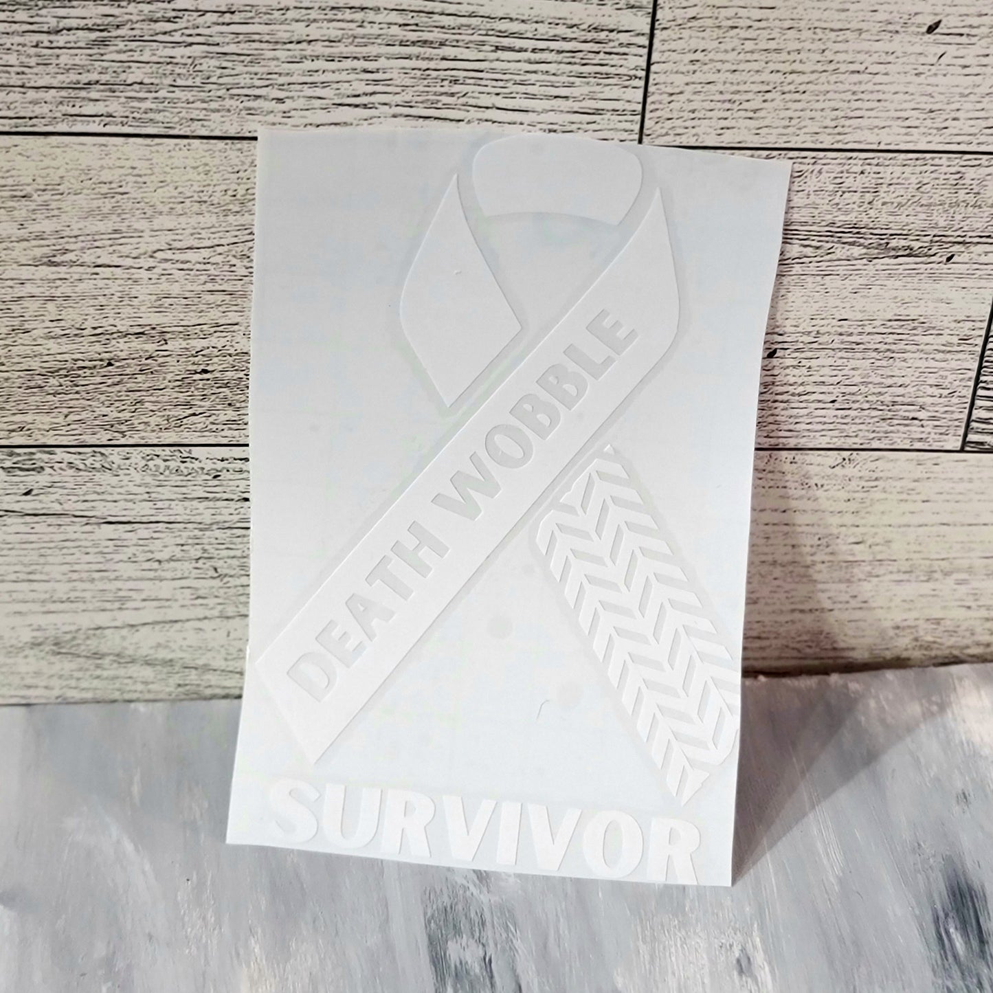 Death Wobble Survivor Decal for JPs, 4x4s, Trucks, or Cars