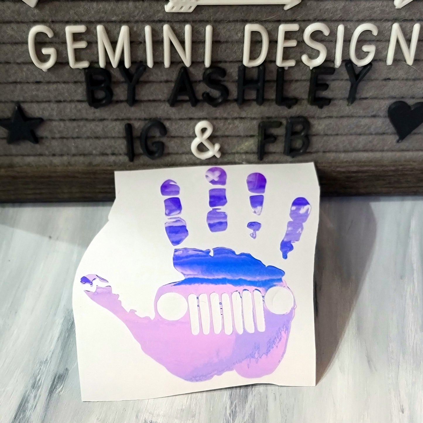 Full Hand Wave Decal for JPs, 4x4s, Trucks, or Cars
