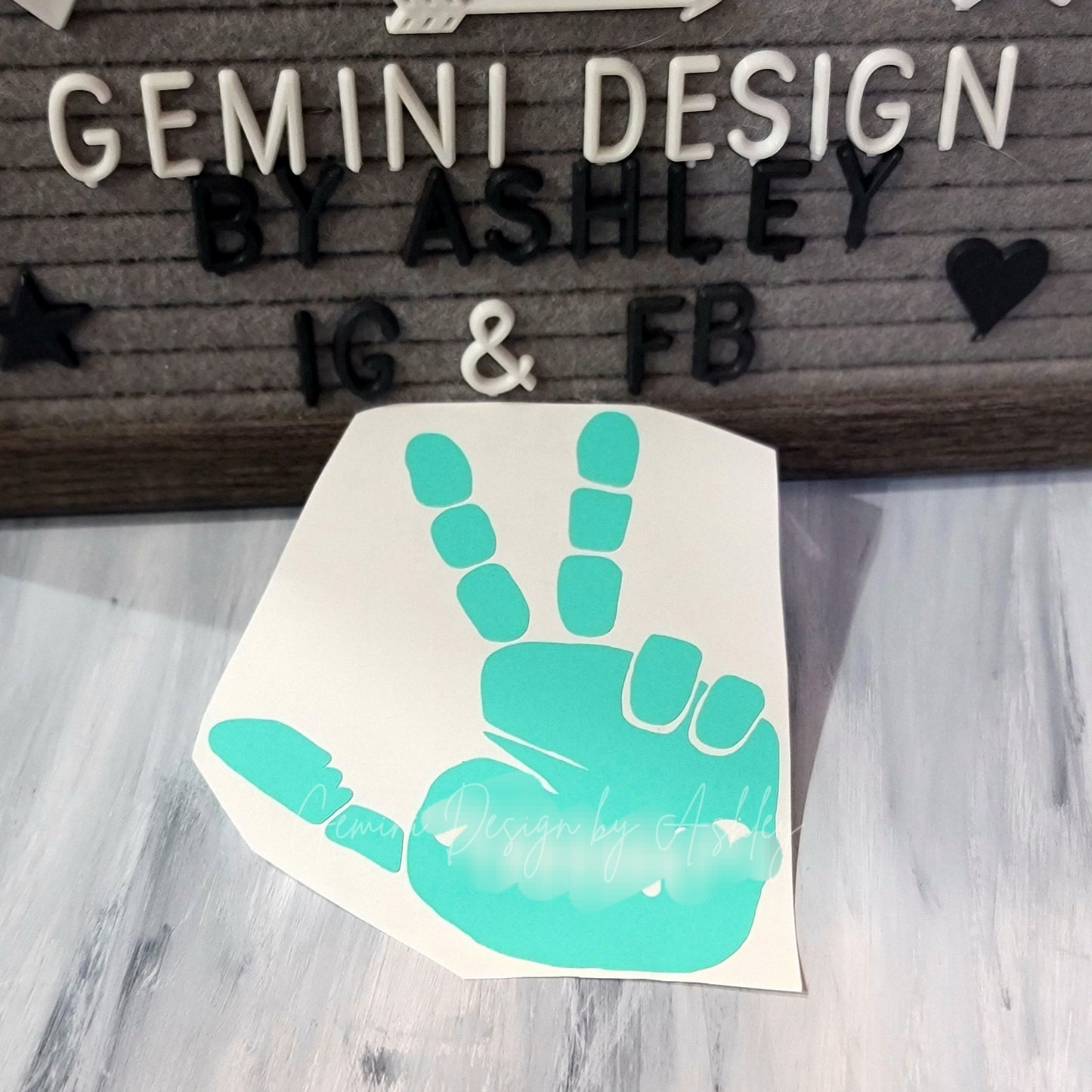 2 Finger Wave Decal for JPs, 4x4s, Trucks, or Cars