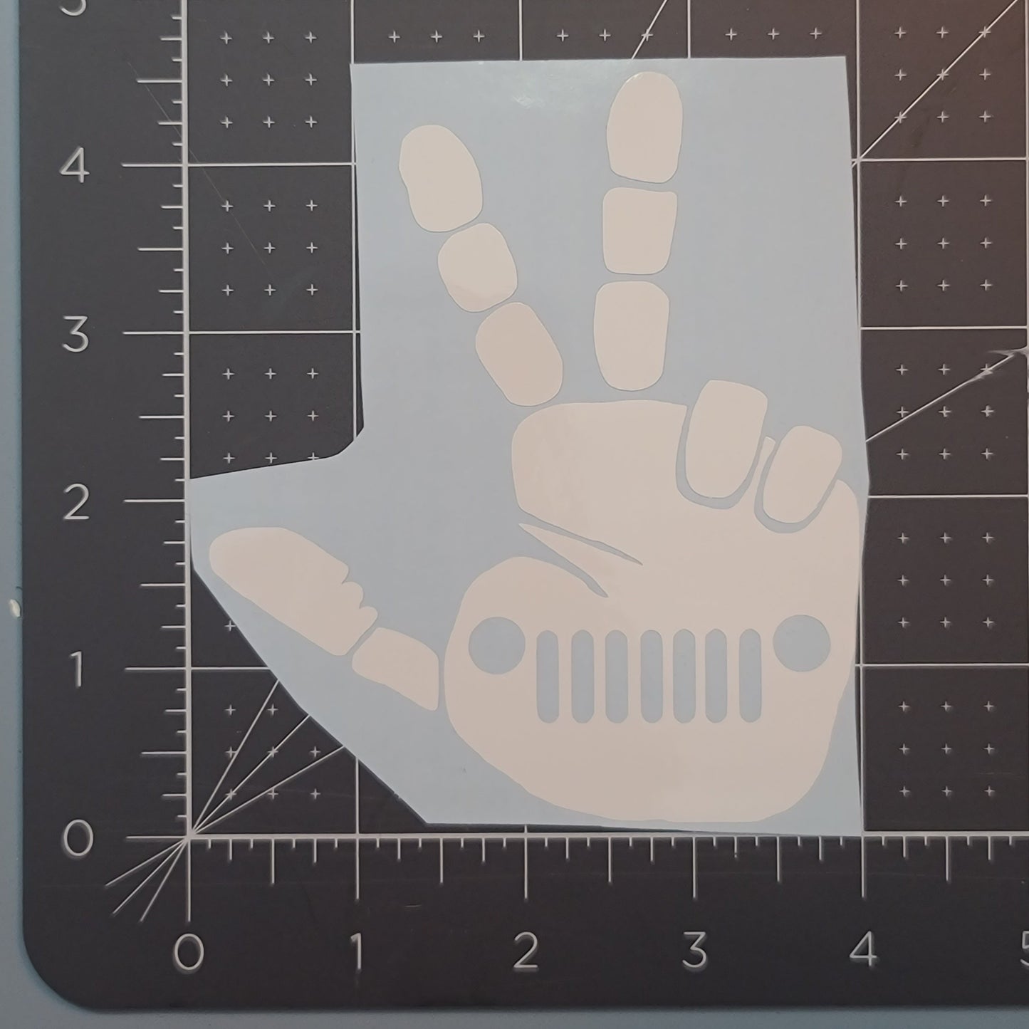 2 Finger Wave Decal for JPs, 4x4s, Trucks, or Cars