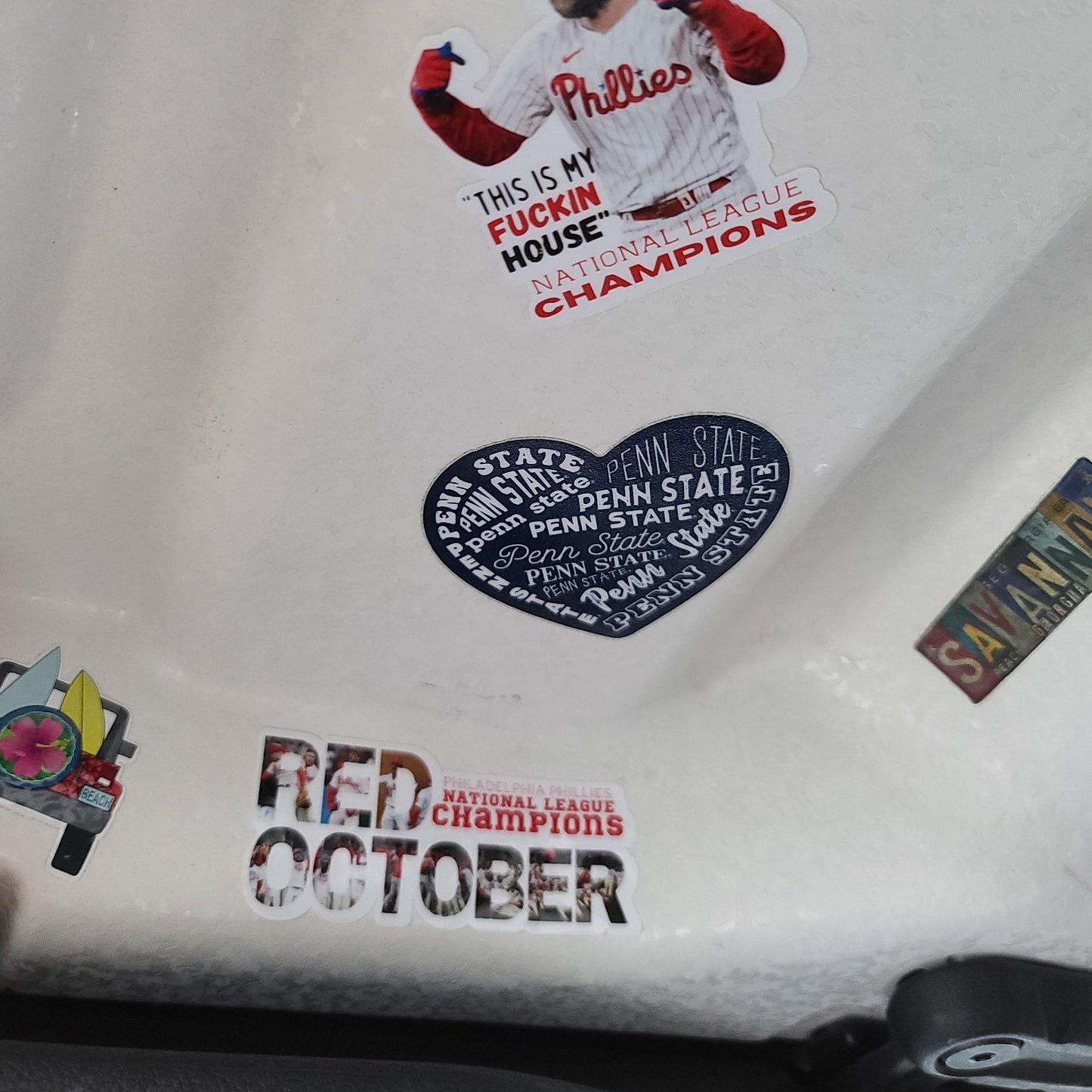 2024 Phillies Red October Waterproof Sticker for Laptops, Water Bottles, Phones, Tablets, and More