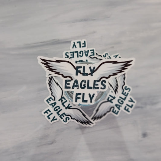 Fly E.A.G.L.E.S Fly Waterproof Sticker for Water Bottles, Laptops, Phones, and More